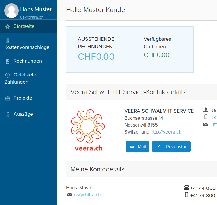 New Customer Portal - Veera
